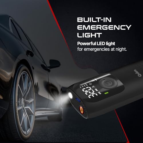 Qubo Smart Tyre Inflator PRO from Hero Group | Turbo Motor with Super Fast Inflation |150 PSI |Car 12V Port Input |Digital Display |5 Air Fill Modes |LED Light |Multiple Nozzles |Auto Cut-Off | Black - Image 4