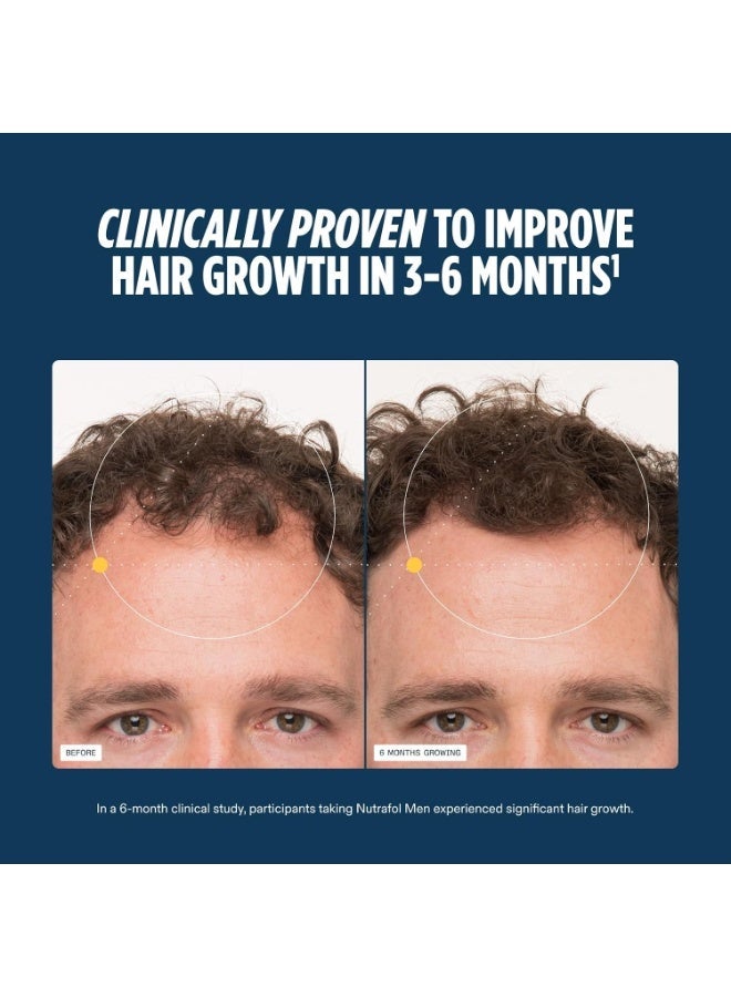 Nutrafol Men's Hair Growth Supplements, Clinically Tested for Visibly Thicker Hair and Scalp Coverage, Dermatologist Recommended - 1 Month Supply - Image 5