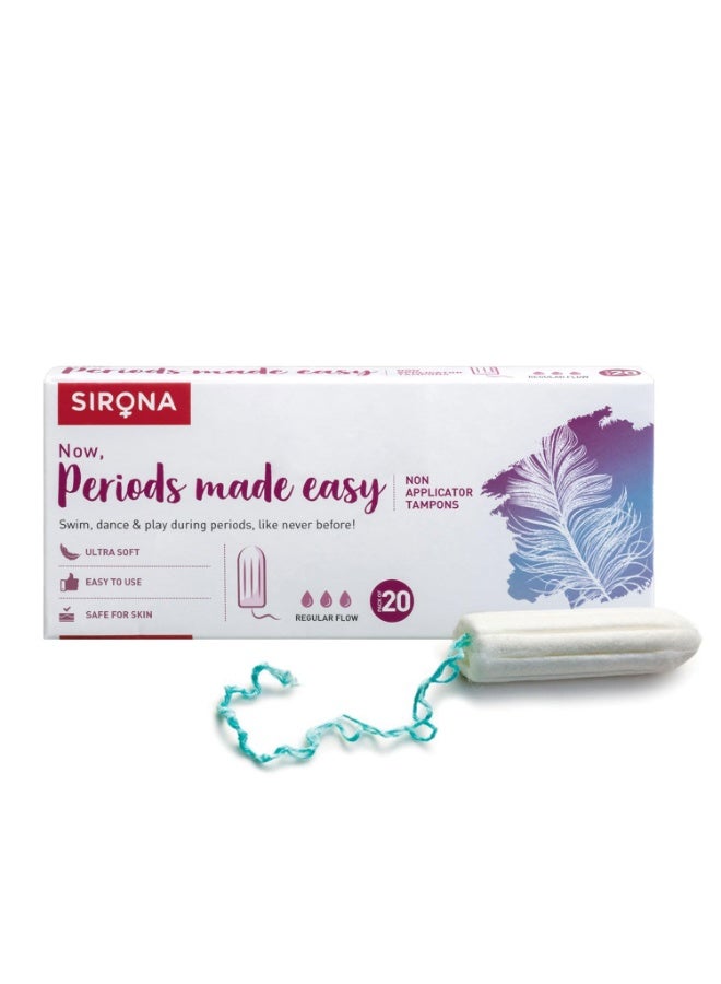 Sirona Disposable Period Panties for Women | L – XL | 360° Sanitary Protection for Heavy Flow & Sirona Period Made Easy Tampons - 20 Piece | For Heavy Flow - Image 2