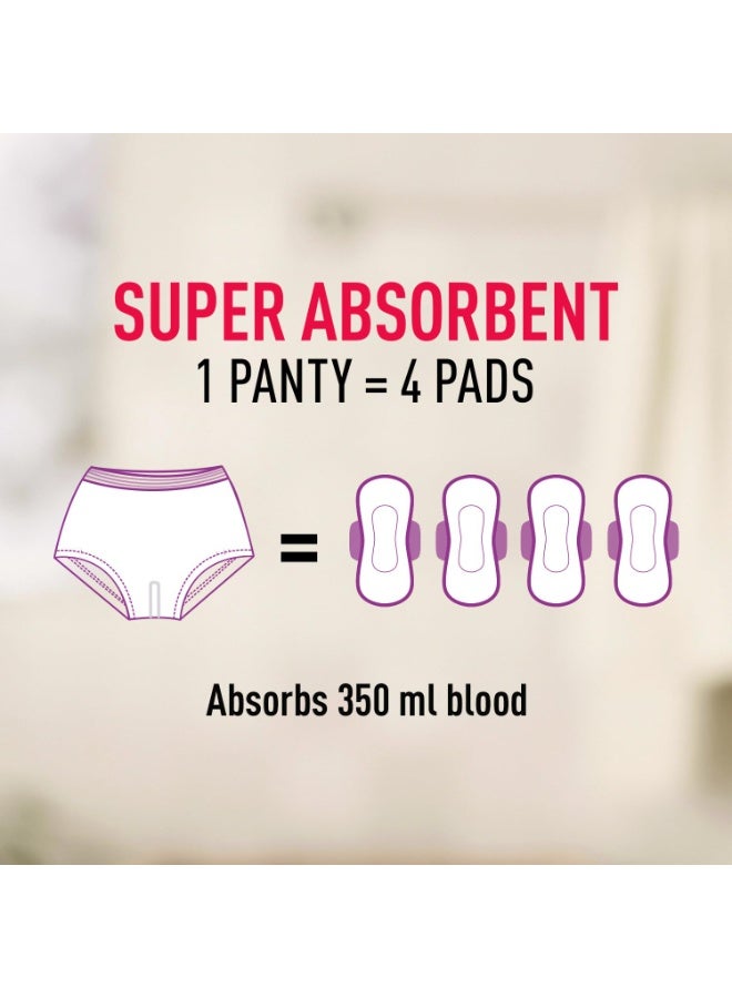 Sirona Disposable Period Panties for Women | L – XL | 360° Sanitary Protection for Heavy Flow & Sirona Period Made Easy Tampons - 20 Piece | For Heavy Flow - Image 3