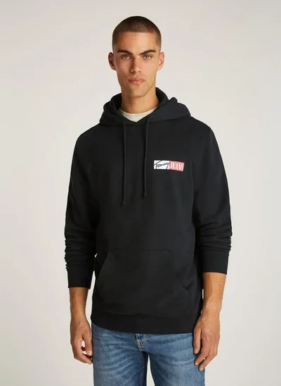 TOMMY JEANS Graphic Logo  Pull Over Hoodie