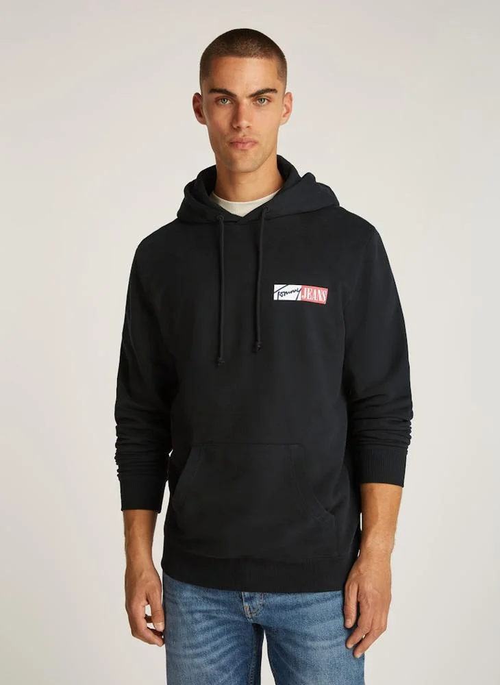 تومي جينز Graphic Logo  Pull Over Hoodie