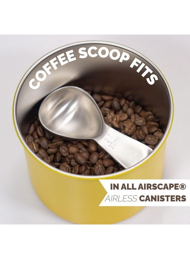 Planetary Design Coffee Scoop 2 Tbsp - Brushed Black, Stainless Steel - Precise Measuring Spoon for Coffee, Tea & More - Ergonomically Balanced Handle - Fits Inside Airscape® Canisters - Image 4