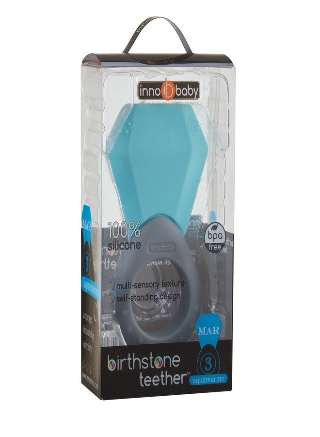 INNOBABY TEETHIN' Smart Birthstone Ring TEETHER - March (Aquamarine) - Image 2