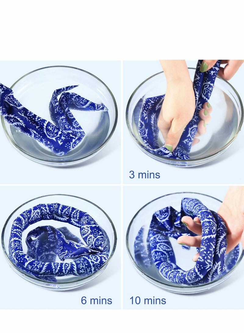 Loquat Cooling Scarf Bandana Cold, Neck Wrap for Hot Weather Summer Ice Cool Coolers Collar Headband Women Men Heat Outdoor Activities Accessories - Image 4