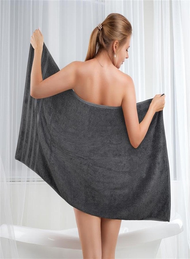 Utopia Towels مجموعة مناشف يوتوبيا 4 قطع مناشف استحمام كبيرة الحجم ممتازة، (30 × 60 بوصة) 100% قطن حلقي مصنّع 500GSM، مناشف خفيفة الوزن وذات قدرة عالية على الامتصاص وتجف بسرعة، مثالية للاستخدام اليومي (رمادي) - Image 4