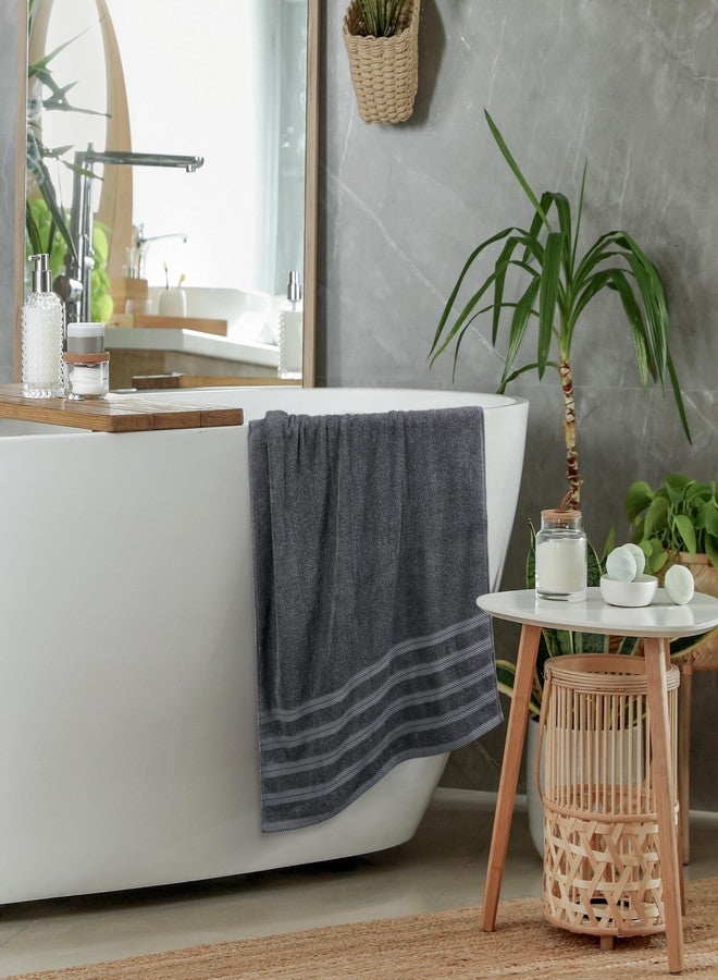 Utopia Towels مجموعة مناشف يوتوبيا 4 قطع مناشف استحمام كبيرة الحجم ممتازة، (30 × 60 بوصة) 100% قطن حلقي مصنّع 500GSM، مناشف خفيفة الوزن وذات قدرة عالية على الامتصاص وتجف بسرعة، مثالية للاستخدام اليومي (رمادي) - Image 5