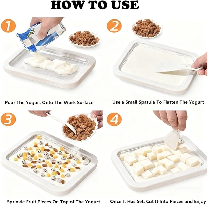 مجموعة صانع الآيس كريم المدلفن من الفولاذ المقاوم للصدأ الأخضر مع كاشطين للاستمتاع العائلي وحفلات الحلوى للأطفال - Image 4