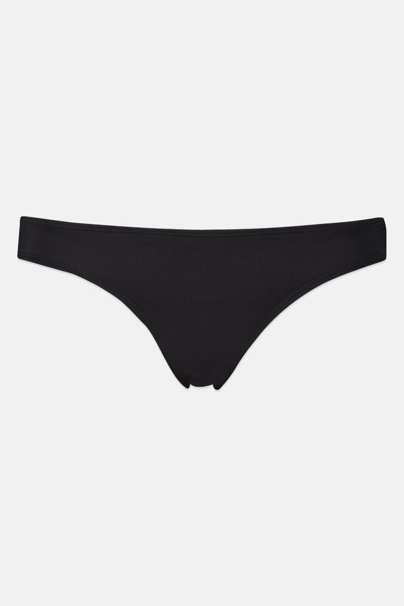 Billabong Women Solid Bikini Bottom, Black - Image 2