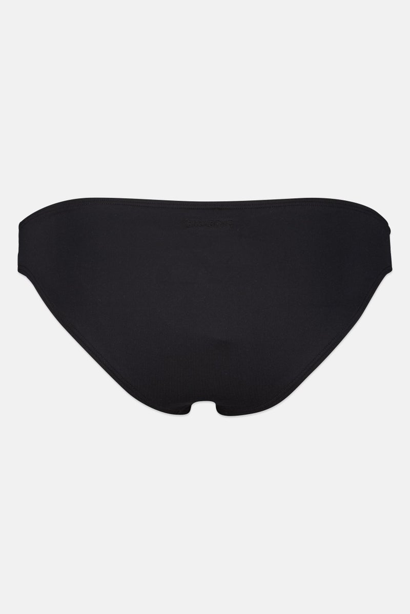 Billabong Women Solid Bikini Bottom, Black - Image 3