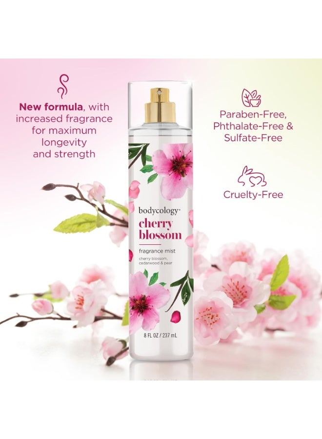 Bodycology Bodycology Long-Lasting Fragrance Body Mist, Cherry Blossom, 8 fl oz - Image 4