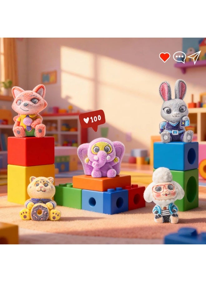 general Zootopia resin flocking blind box toy cute pendant small doll decoration small toy reward - Image 2