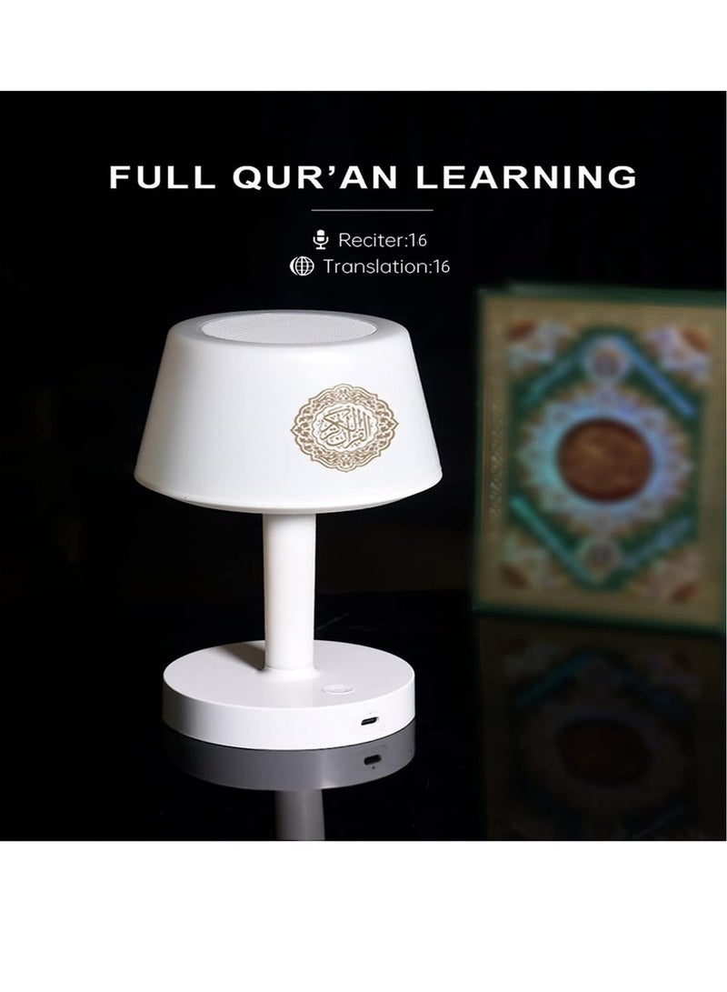 Table Lamp Quran Speaker,Muslim Bluetooth Speaker,Digital Speaker with Remote&Mobile App Night Light Desk Lamp for Kids - Image 5