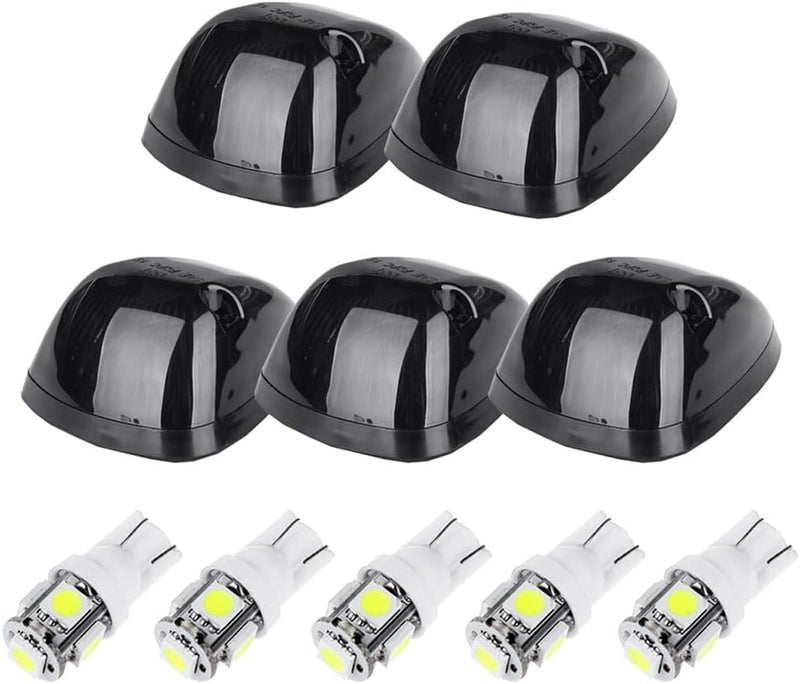 cciyu Black Smoked Cab Roof Top Marker Lamps with LED Bulbs - Image 1