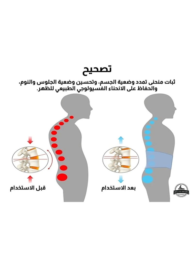 Relax Smart Adjustable Lumbar Support Medical Belt – Inflatable Back Brace for Lower Back Support and Posture Alignment - Image 4