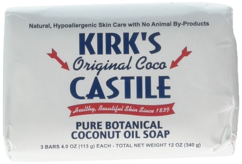 Kirk's Natural Castile Soap, Original, 4 Oz, Pack of 3 - Image 1