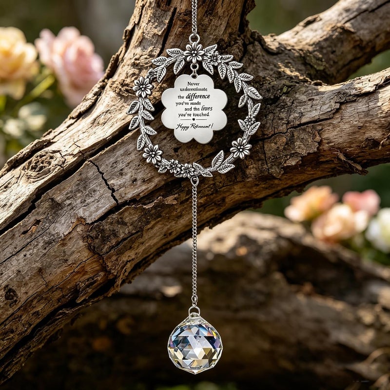 Persofine Thank You Gifts Never Forget The Difference That You Make Suncatcher,Sun Catcher Retirement Farewell Going Away Goodbye Appreciation Gifts for Men Women Coworker Boss Friend (B) - Image 3