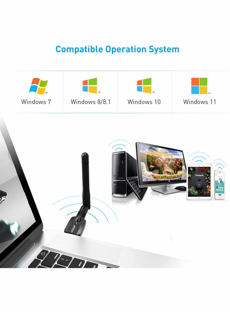 Generic USB Bluetooth 5.1 Adapter for PC, Wireless Audio 328FT/100M 5.1 Bluetooth Transmitter Receiver for Windows 11/10/8/8.1/7 Desktop Laptop PC  - Image 5