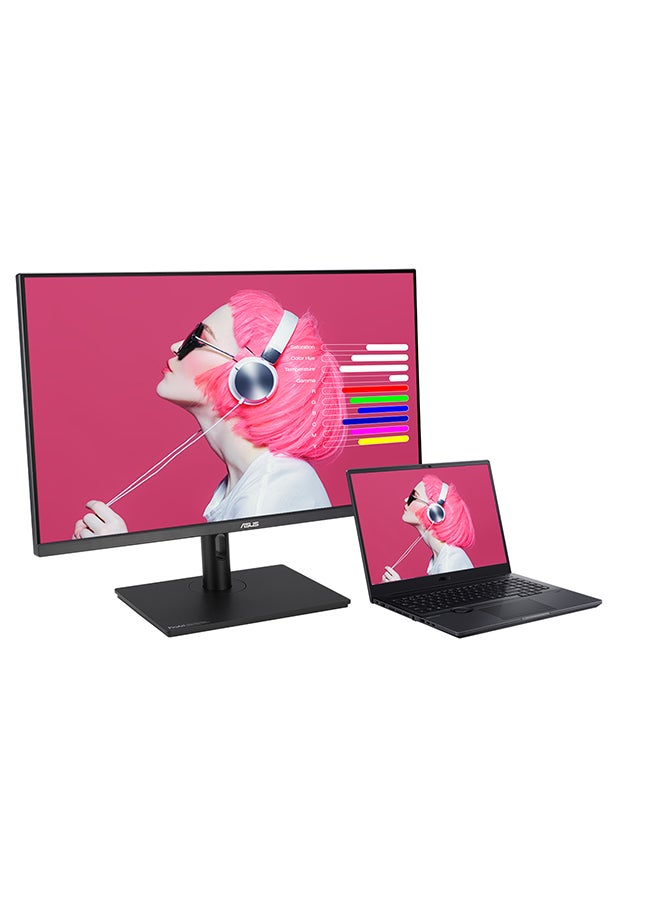 أسوس شاشة ProArt Display PA328QV الاحترافية - مقاس 31.5 بوصة، IPS، WQHD (2560 × 1440)، 100% sRGB، 100% Rec.709، دقة الألوان، تم التحقق من Calman، حامل مريح باللون الأسود - Image 4