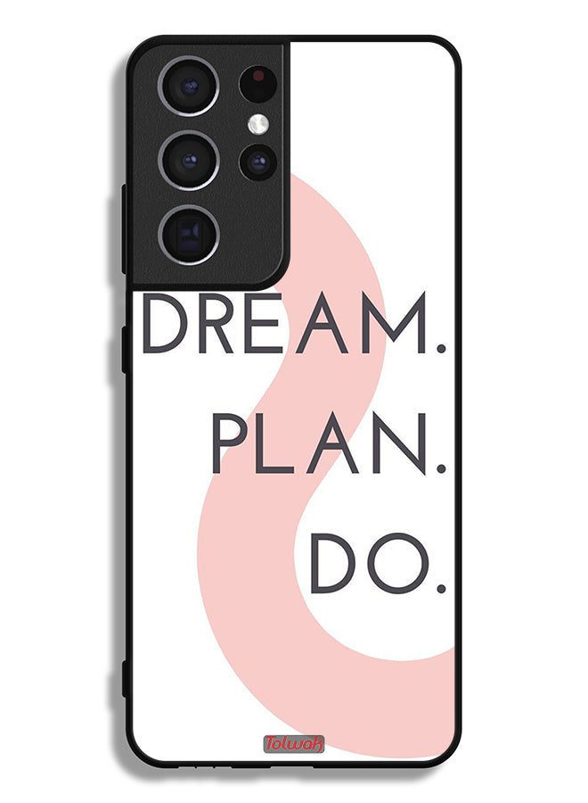 Tolwak Samsung Galaxy S21 Ultra 5G Protective Case Cover Dream Plan Do - Image 3