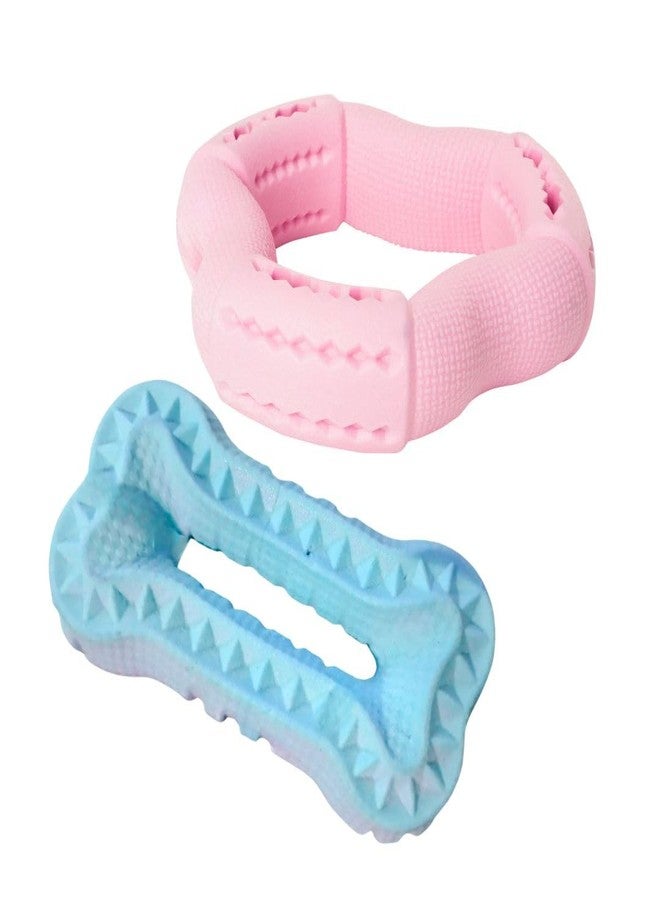 PET FUN Pet Dog Teether Chew Tug Toy for Dogs, Cats, Puppies & Aggressive Chewers | Rubber Treat Food Dispensing for Molar Cleaning Dental Hygiene & Interactive Play - Image 1
