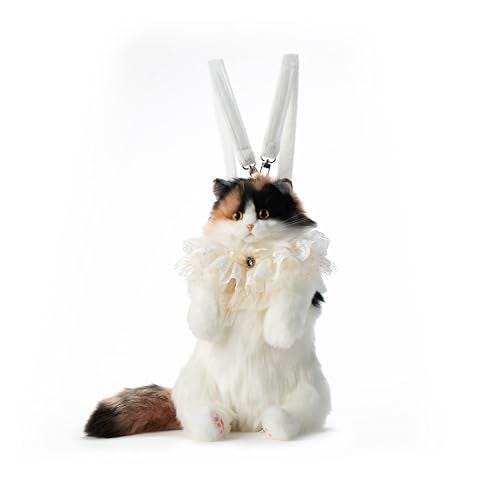 Chongker Stuffed Realistic Cat Plush Backpack - Cute and Soft Stuffed Animal Backpack with Adjustable Straps,Dark brown - Image 1