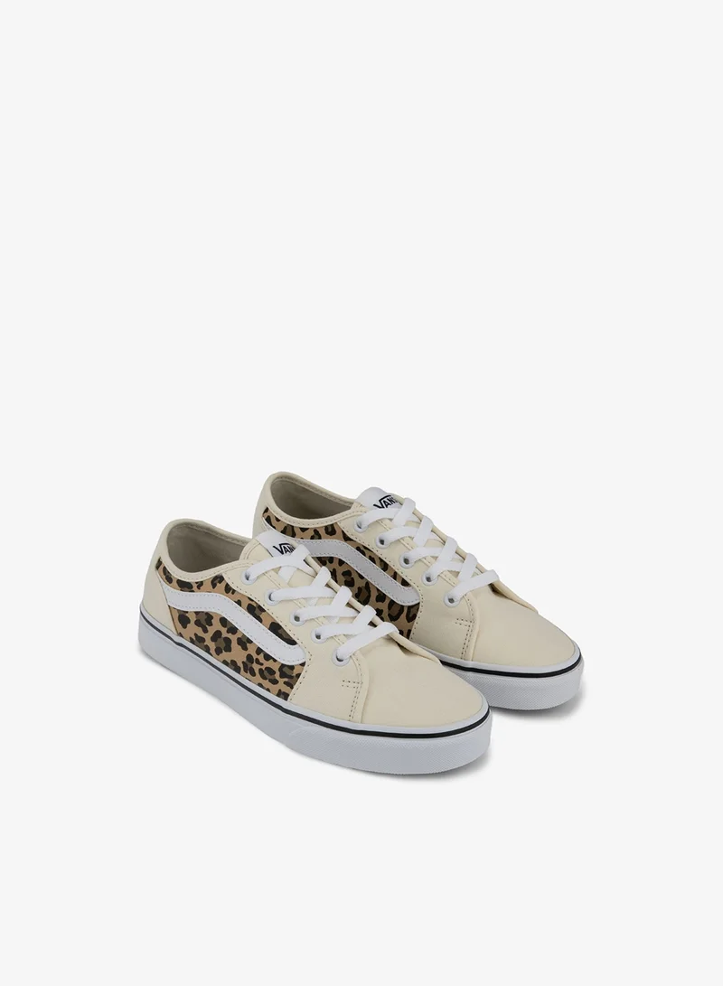 فانز أحذية أطفال بنقشة الفهد المخملية أولد سكول