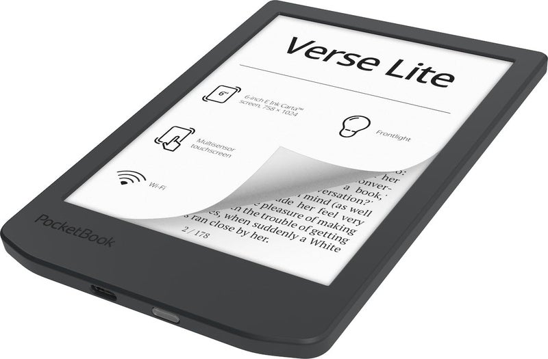 PocketBook Verse Lite – 6" E-Ink Carta Touchscreen eReader with Frontlight | Eye-Friendly, Glare-Free Display | Wi-Fi | Supports 25 Formats incl. DRM | Compact & Lightweight - Image 5