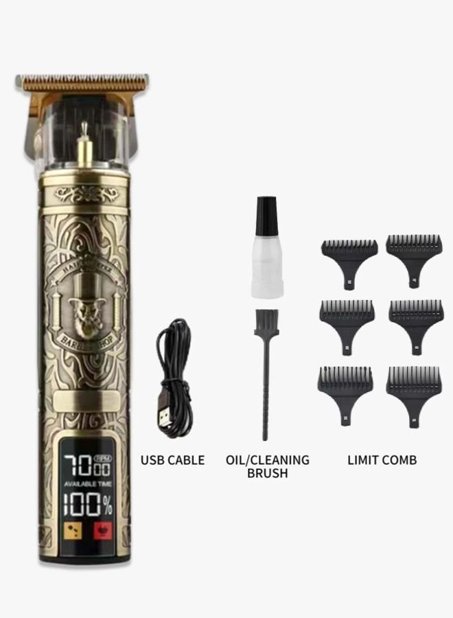 ACLIX 1pc Men Rechargeable Electric Hair Clipper With LCD Display - Image 2