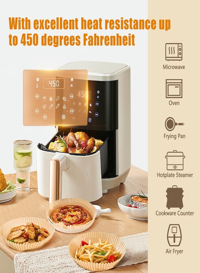 IRCPEN Air Fryer Paper Liners, 110 PCS Non stick Oil Resistant Air Fryer Parchment, 8 Inch Disposable Food Grade Free Of Bleach Square Parchment Baking Paper - Image 2