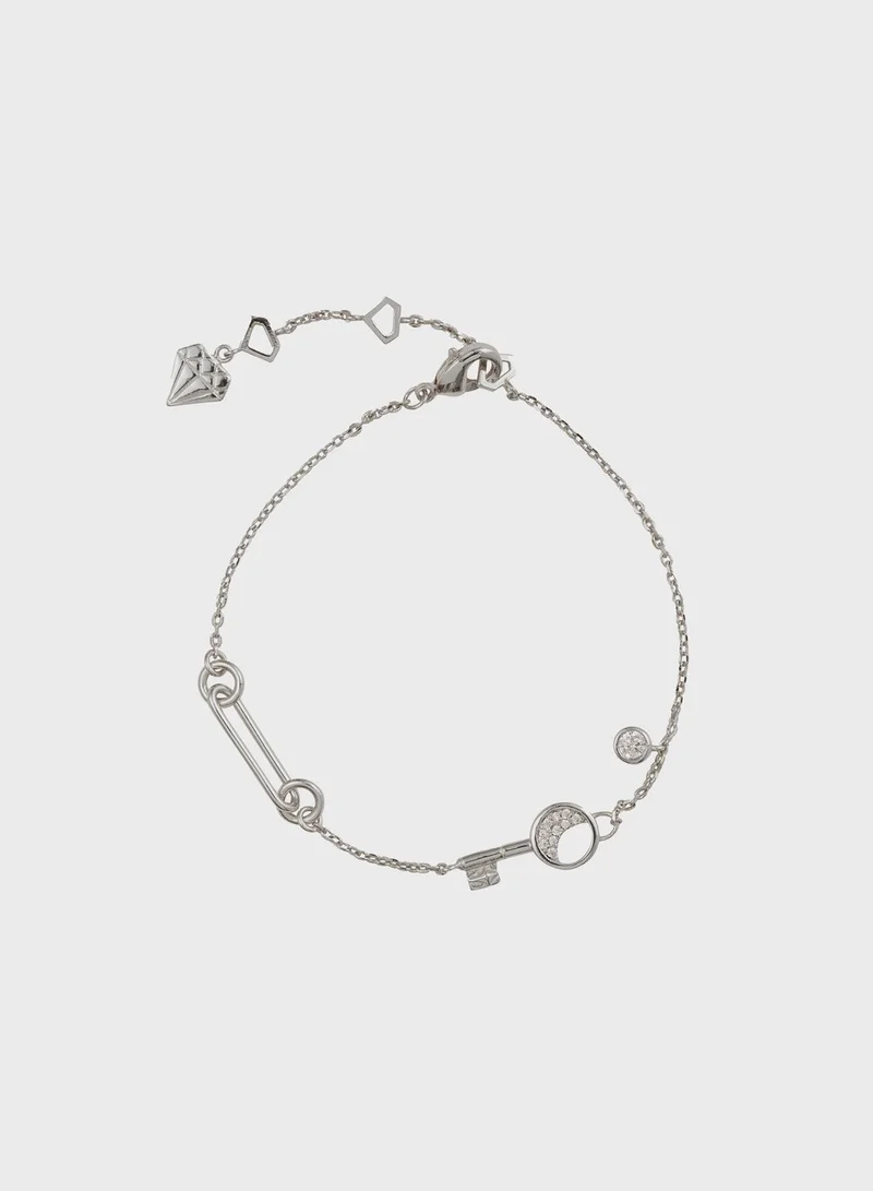 Wanderlust + co Crescent Key Bracelet