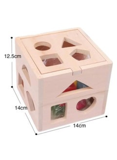 Generic Geometric Shapes and Colors Matching Box - Wooden - Early Childhood Activity Toys - Multi-Educational, Multi-Color  - Image 2