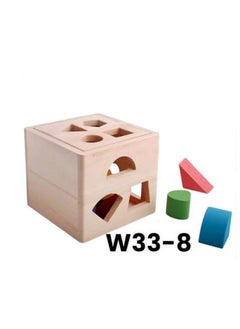Generic Geometric Shapes and Colors Matching Box - Wooden - Early Childhood Activity Toys - Multi-Educational, Multi-Color  - Image 4
