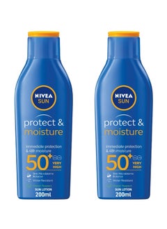 SUN Protect and  Moisture Sun Lotion UVA and UVB Protection SPF 50 2x200ml