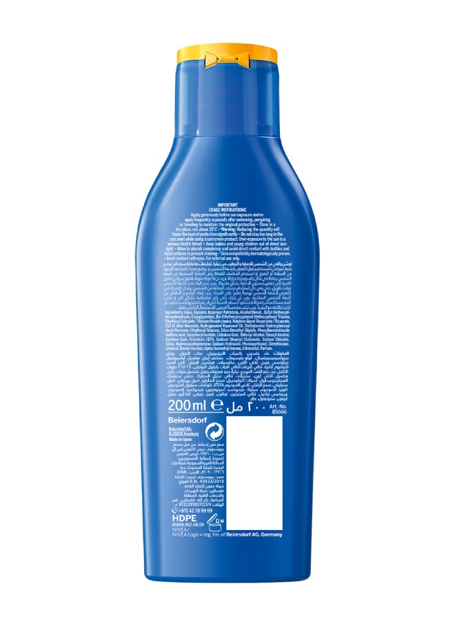 Nivea - SUN Protect and  Moisture Sun Lotion UVA and UVB Protection SPF 50 2x200ml - Image 1