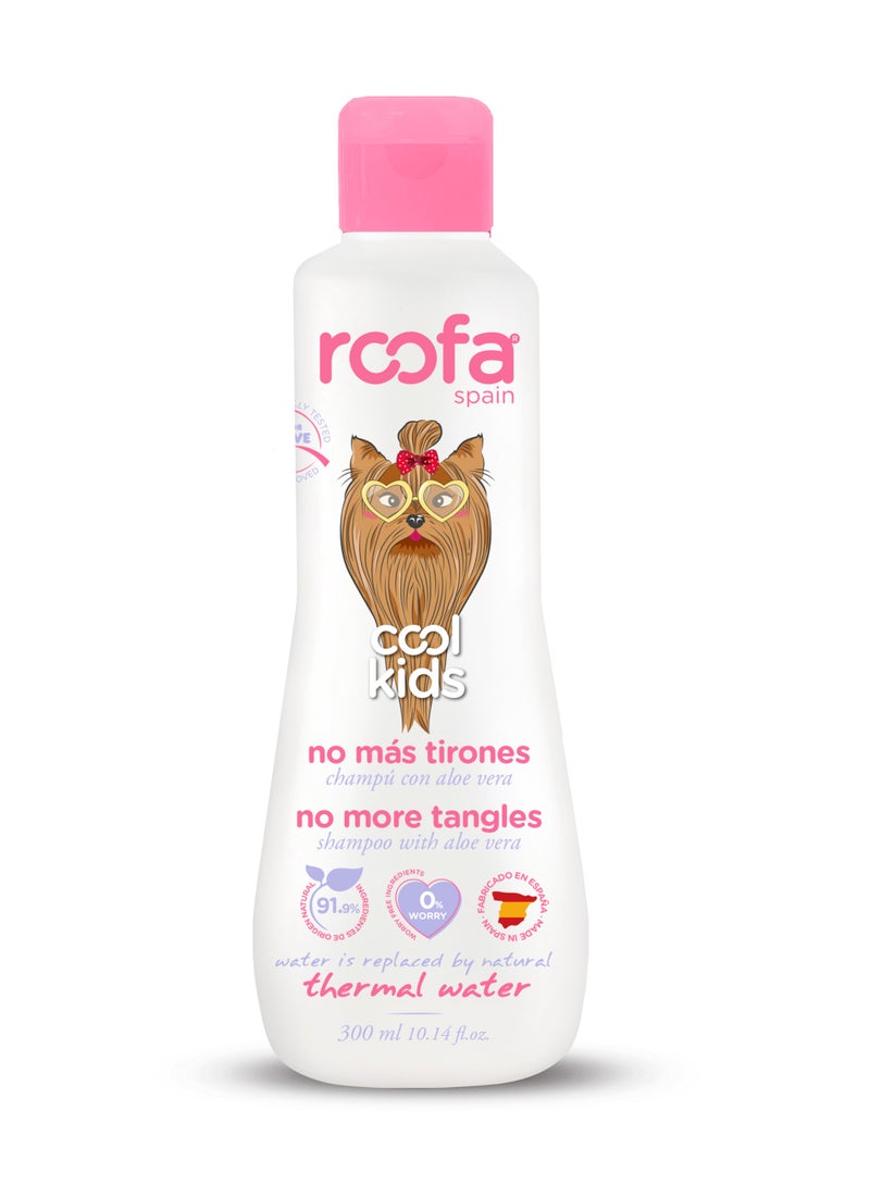 Roofa Spain Cool Kids No More Tangles Hair Detangling Shampoo 300ml  - Image 2