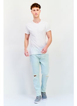 Levi's Men Slim Fit Washed Stretchable Denim Jeans, Blue  - Image 4