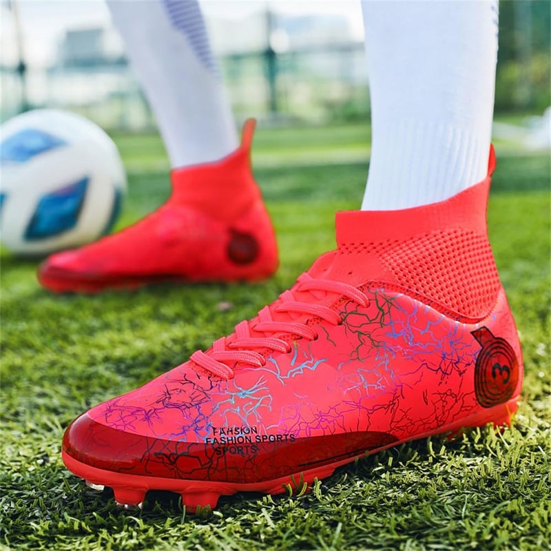 DISRATEBLU Kids Soccer Shoes Boys Football Cleats Professional Athletic Outdoor Trainning Football Shoes Youth Girl Turf Soccer Cleats - Image 4