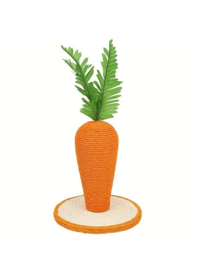 MOWKIT Natural Sisal Rope Cat Scratching Post: Carrot Design, Durable Kitty Claw Scratcher Tree - Protect Your Furniture & Train Your Cat! - Image 3