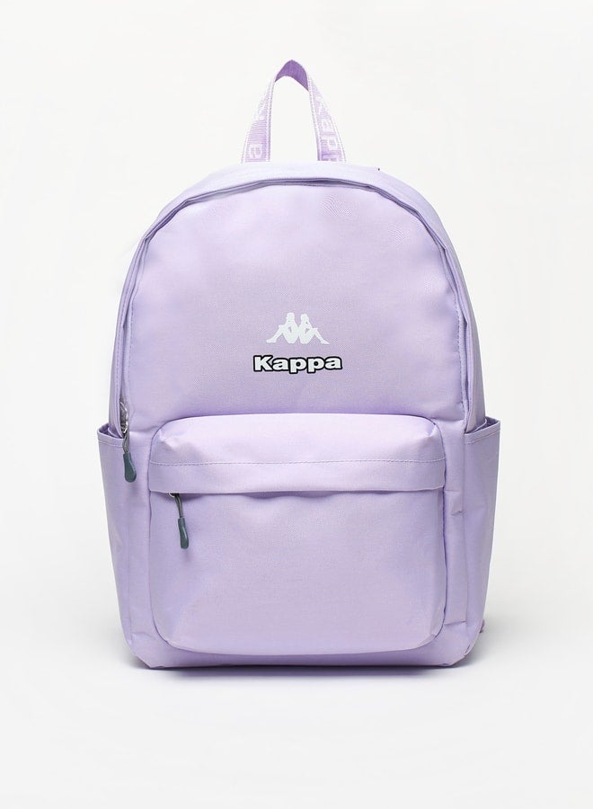 Kappa Logo Detail Backpack with Adjustable Shoulder Straps - Image 1