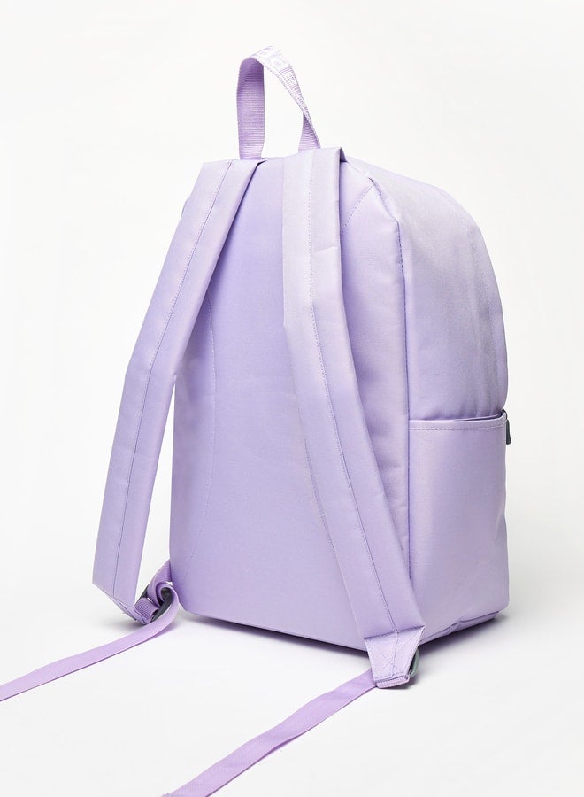 Kappa Logo Detail Backpack with Adjustable Shoulder Straps - Image 3