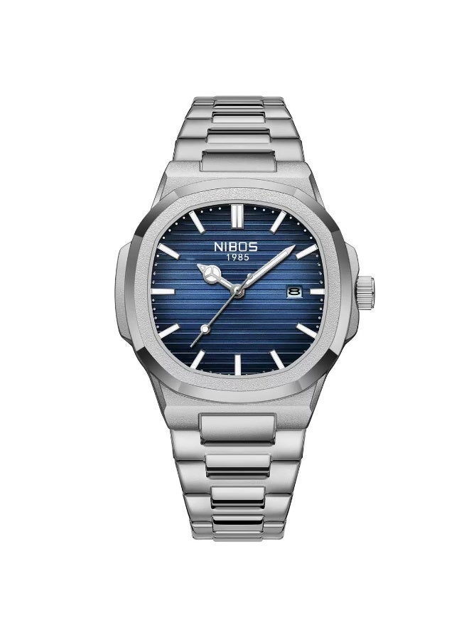 ساعة زرقاء واحدة وسيمة للرجال ، مناسبة للارتداء في سيناريوهات متعددة ، الخيار الأول لإعطاء الهدايا - Image 4