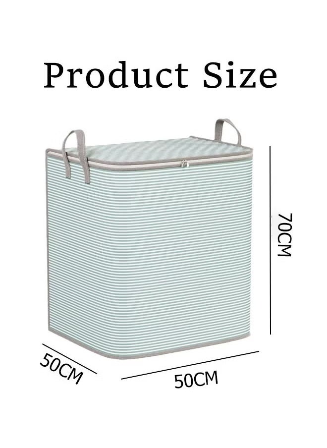 Generic 1/2/3PCS 180L Storage Bag  Large Capacity Storage Bags Clothes Storage Box  Storage Bags  Clothes Organizer Clothes Storage  Organizers Foldable for Clothing Blanket Comforters Bed Sheets Pillows and Toys  - Image 2