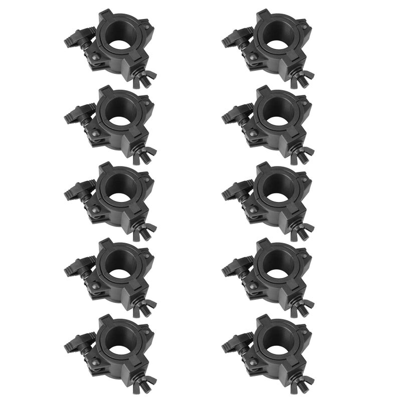MOUNTAIN_ARK 10 Pack Stage Lighting Clamps for DJ Lighting Products Plastic O Clamp Fit 3 Size Pipe 1 25mm 112 381 mm 250 mm
