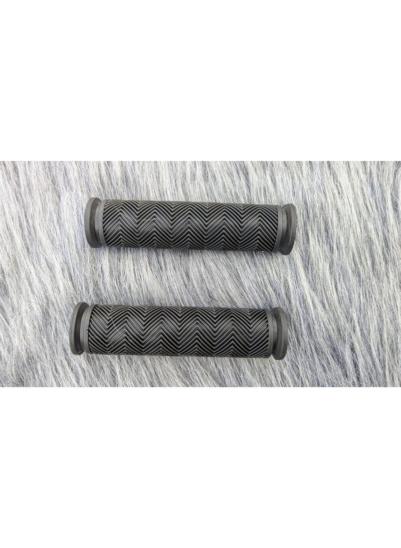 مقابض دراجة هوائية مطاطية بنمط متعرج | قبضة مريحة ضد الانزلاق | مناسبة لمعظم أنواع الدراجات - Image 5