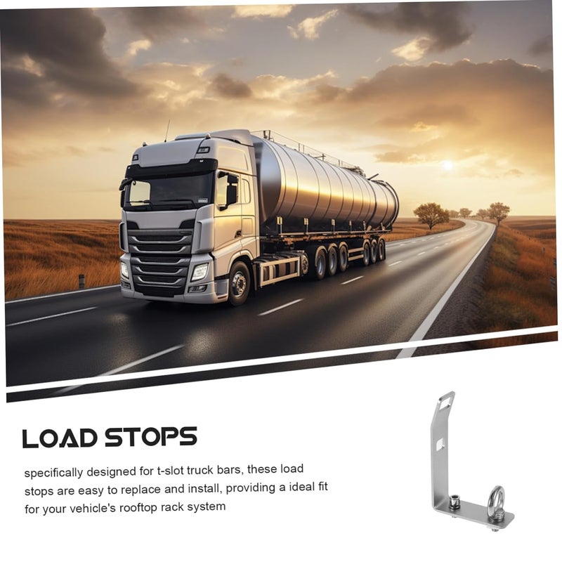 4 Sets Stainless Steel Truck Bed Load Stops for Secure Snowboard Skateboard Kayak Transport Easy Installation - Image 5