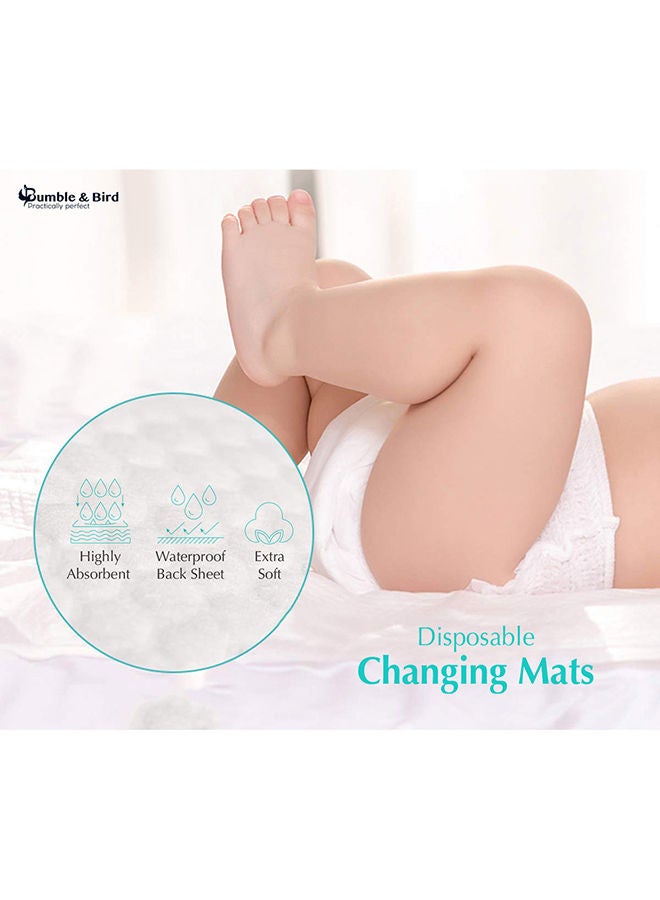Bumble & Bird Disposable Baby Changing Mat Pack Of 50 White - Image 4