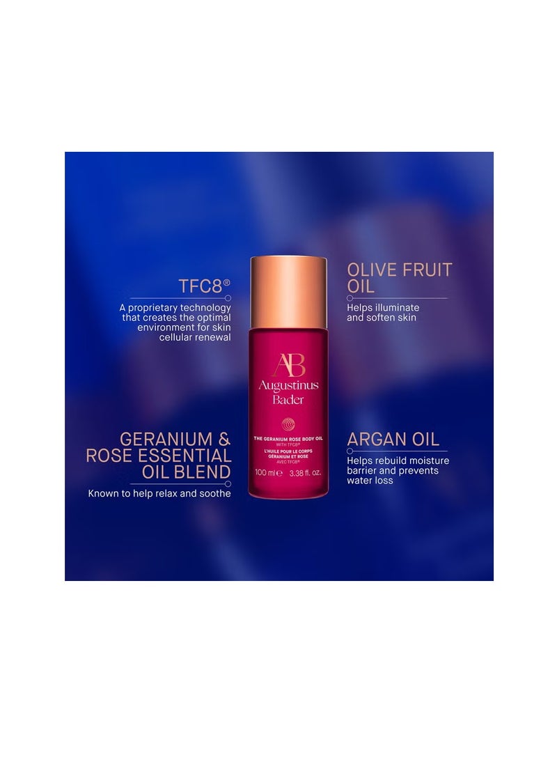 أوجستينوس بادر زيت الجسم أوغسطينوس بادر برائحة إبرة الراعي الوردية 100 مل - Image 3