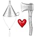 ZIZWO 3 PCS Silver Funnel Hat Axe with Heart BroochHalloween Tin Costume Accessories for AdultKids Cosplay Party - Image 3