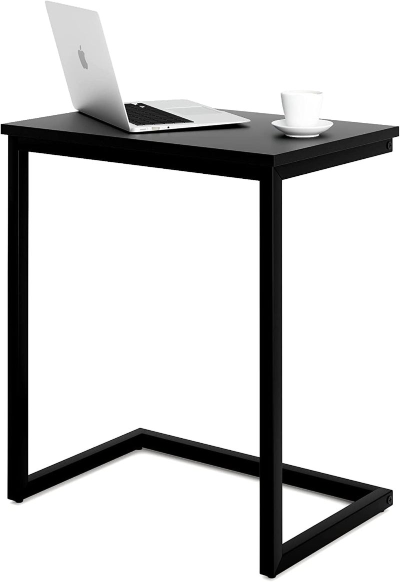 INDIAN DECOR INDIAN DECOR 49102 Sofa C Side End Table Couch Table Coffee Tray Snack Side Table Notebook Laptop Holder Over Bed Reading Desk 22x14x27 Inch Space Saving for Living Room Bedroom Black 